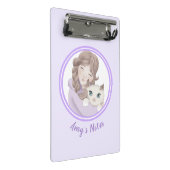 Mini Porte-bloc Fille & Kitty Enfants personnalisables (Incliné)