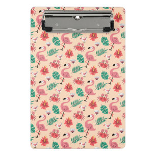 Mini Porte-bloc Flamant Rose Été Motif Tropical