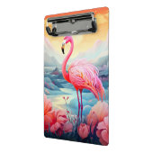 Mini Porte-bloc Flamant Tropical avec Fleurs (Angle2)