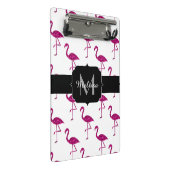 Mini Porte-bloc Flamingo pétillant rose motif Monogramme (Incliné)