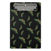 Mini Porte-bloc Fleur botanique papillon noir et blanc (Devant)