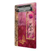 Mini Porte-bloc Fleur de style rose rose chaud (Angle2)
