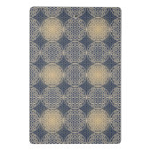 Mini Porte-bloc Fleur de Vie - motif de timbre - sable bleu (Dos)