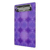 Mini Porte-bloc Fleur de vie - motif de timbre - violet (Angle2)