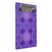 Mini Porte-bloc Fleur de vie - motif de timbre - violet (Incliné)