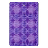 Mini Porte-bloc Fleur de vie - motif de timbre - violet (Dos)