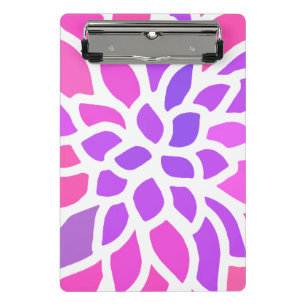 Mini Porte-bloc Fleur Hippie rose Rétro Moderne
