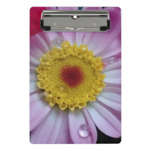 Mini Porte-bloc Fleur rose et jaune