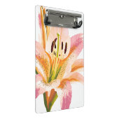 Mini Porte-bloc Fleur rose Lily | Aquarelle peinture florale (Incliné)