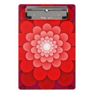 Mini Porte-bloc Fleur rouge Abstraite-58566