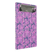 Mini Porte-bloc Fleurs abstraites bleu rose transparent + vos idée (Incliné)