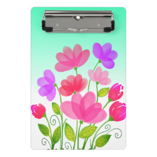 Mini Porte-bloc Fleurs aquarelles Design-42704