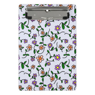 Mini Porte-bloc Fleurs colorées, Motif Floral, Verdure, Boho