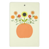 Mini Porte-bloc Fleurs d'action de grâces à motif Citrouille (Dos)