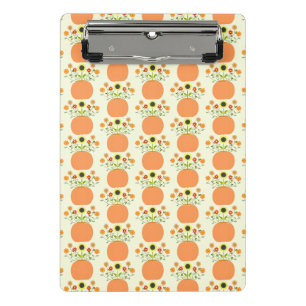Mini Porte-bloc Fleurs d'action de grâces à motif Citrouille