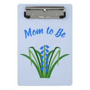Mini Porte-bloc Fleurs de Jacinthe bleue Bébé garçon Printemps Mam