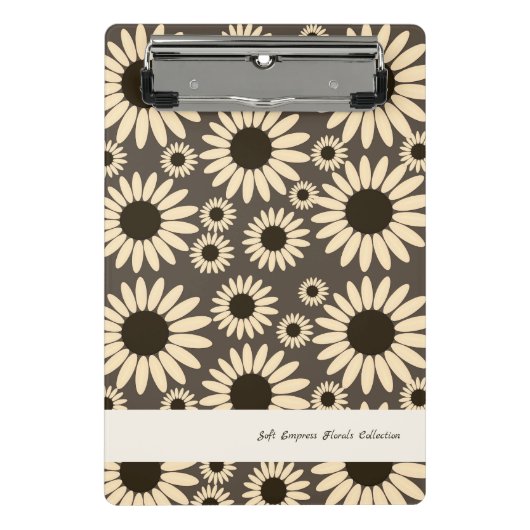 Mini Porte-bloc Fleurs de l'Impératrice Douce Marron (Devant)