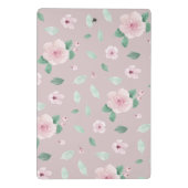 Mini Porte-bloc Fleurs de monogramme à l'aquarelle chic  (Dos)