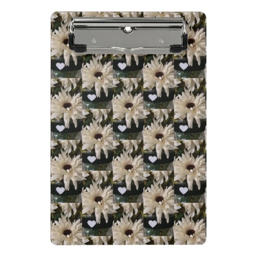 Mini Porte-bloc Fleurs et coeurs en cascade (Devant)