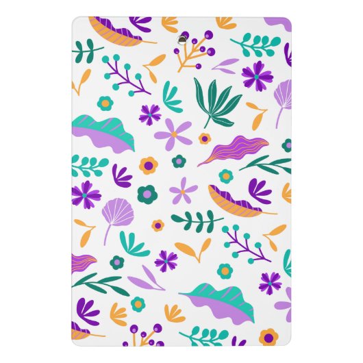 Mini Porte-bloc Fleurs et Feuilles modernes mignons (Dos)