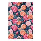 Mini Porte-bloc Fleurs florales roses Motif-80037 (Dos)