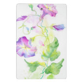 Mini Porte-bloc Fleurs peintes de convolvule d'aquarelle (Dos)