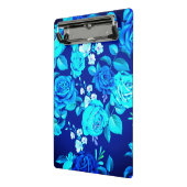 Mini Porte-bloc Fleurs Rose bleu classique Motif-876 (Angle2)