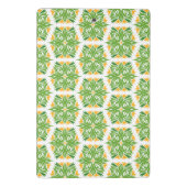 Mini Porte-bloc Fleurs Vertes, Motif De Fleurs, Modèle Floral (Dos)