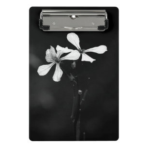 Mini Porte-bloc floral noir et blanc minimal