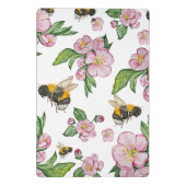 Mini Porte-bloc Flower pomverger avec abeilles aquarelle timon (Dos)