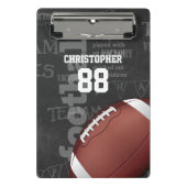 Mini Porte-bloc Football américain Personalized Chalkboard (Devant)