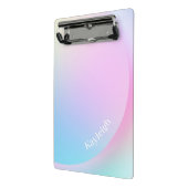 Mini Porte-bloc Forme de dégradé pastel doux arc-en-ciel (Angle2)