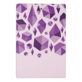 Mini Porte-bloc Formes géométriques pourpres de bijou (Dos)