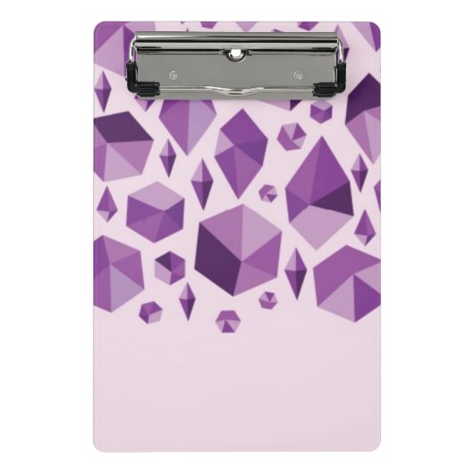 Mini Porte-bloc Formes géométriques pourpres de bijou (Devant)