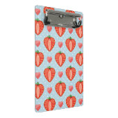 Mini Porte-bloc Fraises de coeur avec le pois et les coeurs (Incliné)