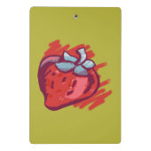 Mini Porte-bloc Fraises Sur Les Articles D'Artisanat Or (Dos)