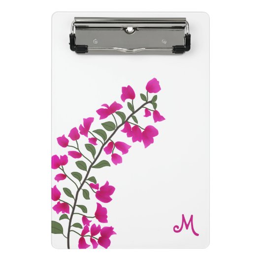 Mini Porte-bloc Fuchsia Bougainvillea rose Monogram Mini Porte - b (Devant)