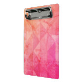 Mini Porte-bloc Fuchsia rose orange moderne aquarelle (Angle2)