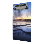 Mini Porte-bloc Fumée de geyser au coucher du soleil (Angle2)
