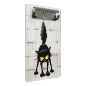 Mini Porte-bloc Funny Fierce Black Cat Cartoon  (Incliné)