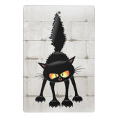 Mini Porte-bloc Funny Fierce Black Cat Cartoon  (Dos)