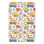 Mini Porte-bloc Funny School Bus Retourner À L'École Nom Motif (Dos)