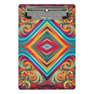 Mini Porte-bloc Fusion de vague de couleur – Art de tourbillon abs