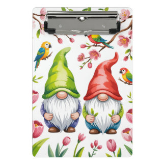 Mini Porte-bloc Garden Gnomes with Tropical Parrots 