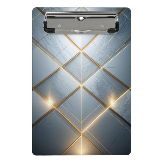 Mini Porte-bloc Géométrie dorée Marbre Luxe Motif (Devant)