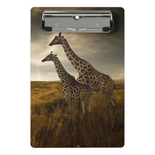 Mini Porte-bloc Girafes et le paysage (Devant)