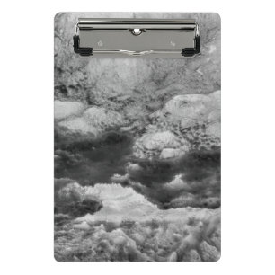 Mini Porte-bloc Glace en noir et blanc abstrait
