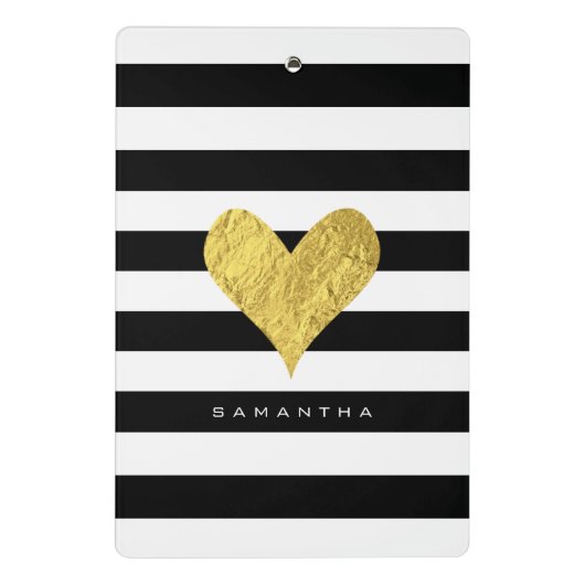 Mini Porte-bloc Gold Foil Heart (Dos)