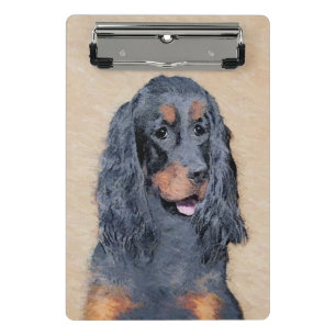 Mini Porte-bloc Gordon Setter Peinture - Joli art original chien