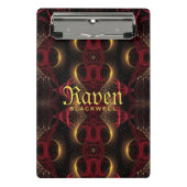 Mini Porte-bloc Gothique Valentine Gold Hearts Dark Arts (Devant)